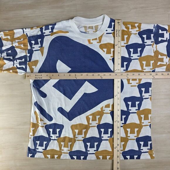 Vintage Pumas UNAM Mexico Soccer Football Single Stitch AOP Shirt Size Large - Picture 4 of 13